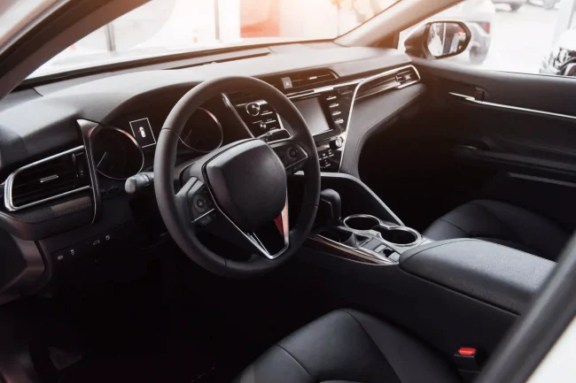 view-interior-modern-automobile-showing-dashboard view-interior-modern-automobile-showing-dashboard-with-automotive-window-tint